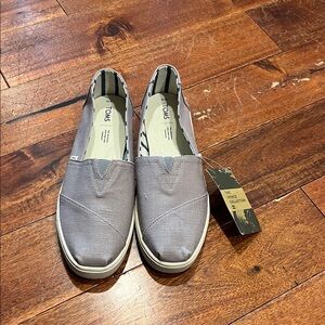 TOMS Women's Taupe Slip-On Loafers